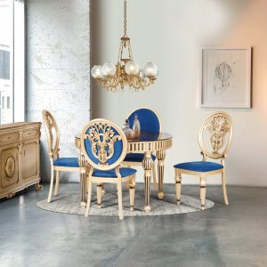 Parham dining table | King golden chair