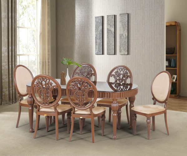 "Polymer dining table and chairs."